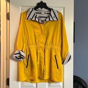 Yellow Nylon Jacket - Size 2 Chico’s Sizing